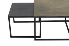Salontafel S/3 max 120x60x45 cm KUMALU antiek brons