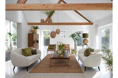 Zuil S/2 30x30x82,5+35x35x102 cm YARULA hout+zwart