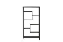 Cabinet open 101x36x200 cm YVANA matt black