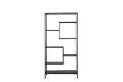 Cabinet open 101x36x200 cm YVANA matt black