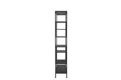 Cabinet open 101x36x200 cm YVANA matt black