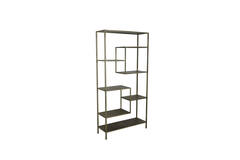 Kast open 101x36x200 cm YVANA antiek goud