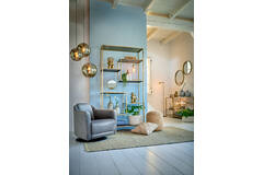 Kast open 101x36x200 cm YVANA antiek goud