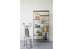 Kast open 101x36x200 cm YVANA antiek goud