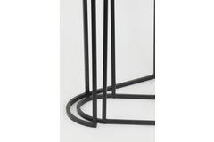 Bijzettafel S/2 max 53x26x53 cm BOCOV antiek lood-zwart