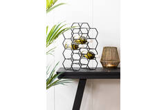Wijnrek 12 flessen 30x18x46 cm SALBRIS mat zwart