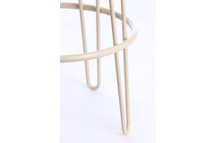 Barkruk Ø41x73 cm ALICE bouclé crème+crème