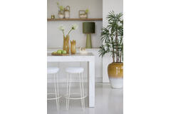 Barkruk Ø41x73 cm ALICE bouclé crème+crème