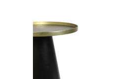 Salontafel Ø60x44 cm POPETA antiek brons-zwart