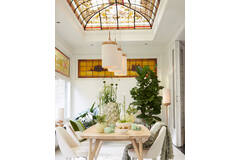 Dining table 200x100x76 cm QUENZA mango wood natural