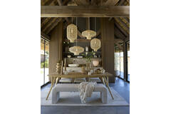 Eettafel 220x100x76 cm QUENZA mango hout naturel