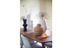 Dining table 220x100x76 cm QUENZA acacia wood brown