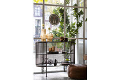 Cabinet open 100x40x80 cm YINTHE black