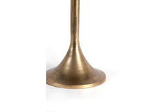Side table Ø48x53 cm RICKERD agate white+antique bronze