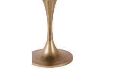 Side table Ø61x41 cm RICKERD agate white+antique bronze