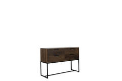 Side table 120x40x80 cm MEAVE hout mat donker bruin