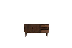 Kast 150x40x80 cm BITIKA hout donker bruin
