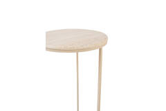 Pillar S/2 Ø32x82+Ø41x102 cm RICARDO travertine sand+beige