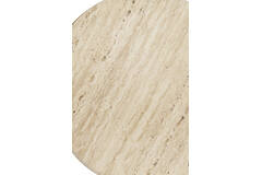 Pillar S/2 Ø32x82+Ø41x102 cm RICARDO travertine sand+beige