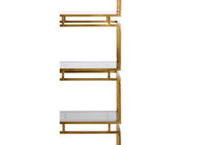Cabinet 5L 45x35x180 cm LUCAMBO  glass smoked+antique bronze