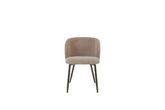 Dining chair 56x55x79 cm ELYNA light brown+brown-bronze