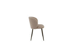 Dining chair 56x55x79 cm ELYNA light brown+brown-bronze
