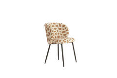 Dining chair 56x55x79 cm ELYNA terra+cream-matt black