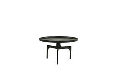 Salontafel S/2 Ø64x39+Ø75x44 cm PANO donker brons