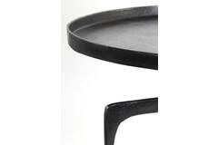 Salontafel S/2 Ø64x39+Ø75x44 cm PANO donker brons