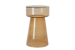 Side table Ø30x50 cm DAKWA glass ocher yellow