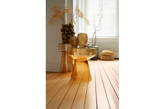 Side table Ø30x50 cm DAKWA glass ocher yellow