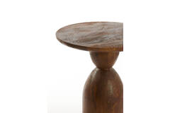 Side table Ø40x50 cm TORIR mango wood brown