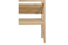 Console 119x41x80 cm YUKI mango wood natural+glass