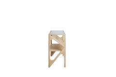 Console 119x41x80 cm YUKI mango wood natural+glass