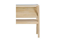 Console 119x41x80 cm YUKI mango wood natural+glass