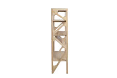 Cabinet open 120x40x160 cm YUKI mango wood natural