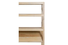 Cabinet open 120x40x160 cm YUKI mango wood natural