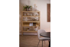 Cabinet open 120x40x160 cm YUKI mango wood natural