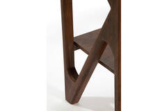 Kast open 120x40x160 cm YUKI acacia hout donker bruin