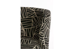 Stoel 68x67x72 cm DIEYDA zwart-wit+zwart