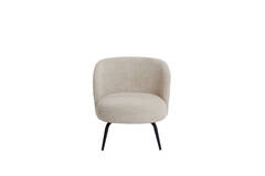 Stoel 68x67x72 cm DIEYDA beige-zwart