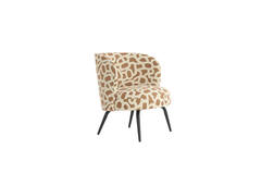 Chair 68x67x72 cm DIEYDA terra+cream-matt black