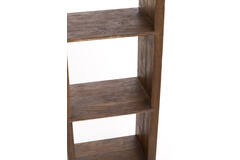 Cabinet open 95x35x190 cm SONDRIO wood matt dark brown
