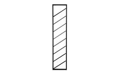 Wine rack 8 bottles 36x6x160 cm MALBEO black