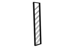 Wine rack 8 bottles 36x6x160 cm MALBEO black