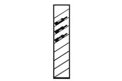 Wine rack 8 bottles 36x6x160 cm MALBEO black