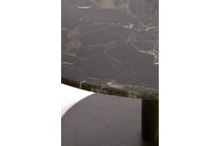 Side table Ø61x41 cm PAZO dark brown marble+dark brown