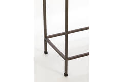 Side table S/2 120x21x72+140x25x82 cm MORENA bruin marmr+brn