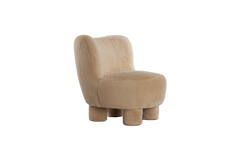 Stoel 79x76x77 cm KAMOVU beige