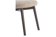 Eetkamerstoel 59x50x83 cm SINOSA bruin-crème+hout dnkr bruin